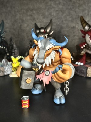 石器时代火牛人(奈坎特)手办模型 --by旺仔专达前