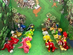 【模天下】石器时代手办模型买家秀肥龙红暴老虎