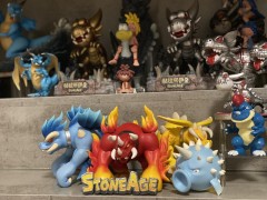 石器时代手板模型买家秀-水魔、风魔、火魔兽