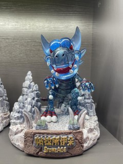 石器时代手板模型买家秀-机暴场景GK蓝色透明特别款