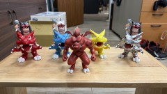 石器时代手办模型石器周边收藏，红暴、火马年、水蓝暴、金暴、机暴